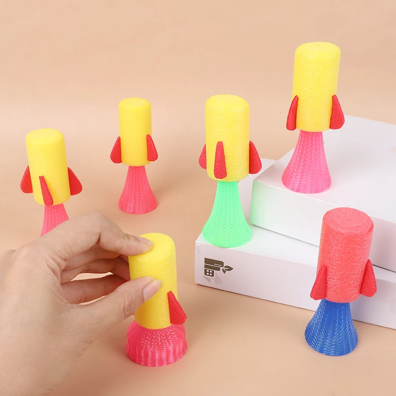 50-20Pcs Soft Catapult Rocket Toy for Kids Birthday Party Favors Goodie Pinata Fillers Classroom Prizes Compress Launcher Rocket