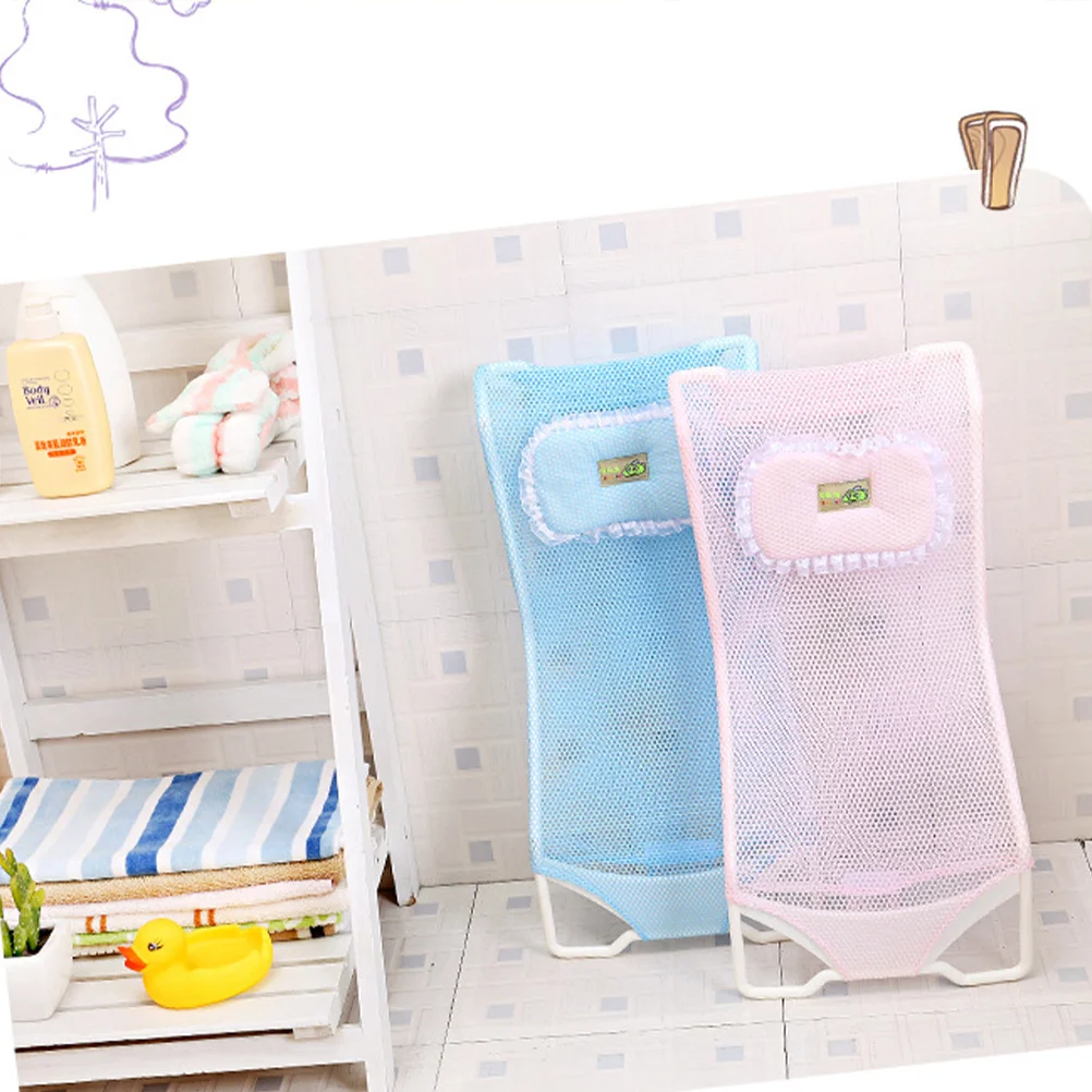 Newborn Infant Safety Anti-slip Security Bath Pad baby bath support pad baby bath seat Baby Shower Bath Tub Seat Support Pink