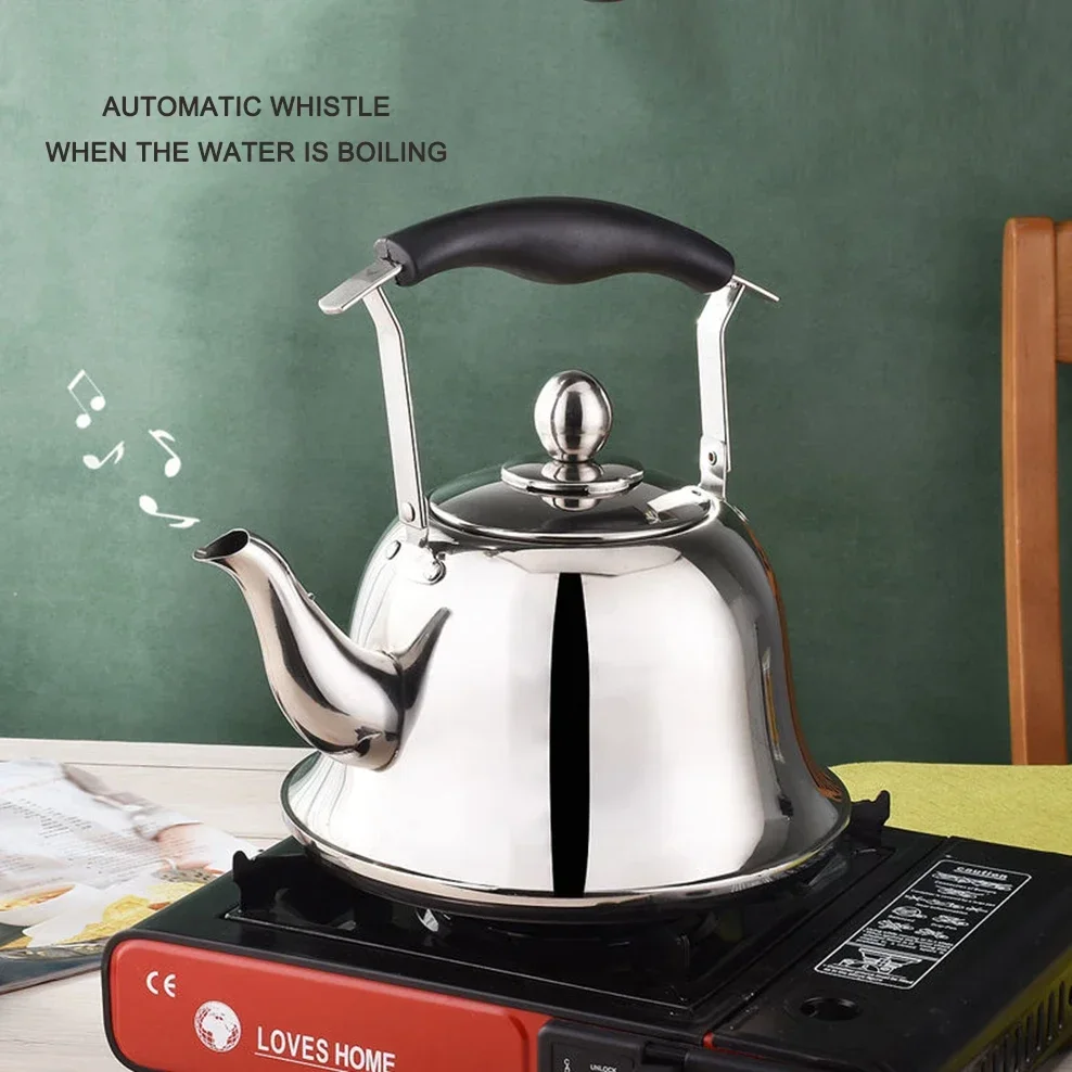 1-3L Boiling Water Kettle Add Soup Pot For Hot Pot Restaurant Stainless Steel Teapot Universal Kettle For Induction Cooker