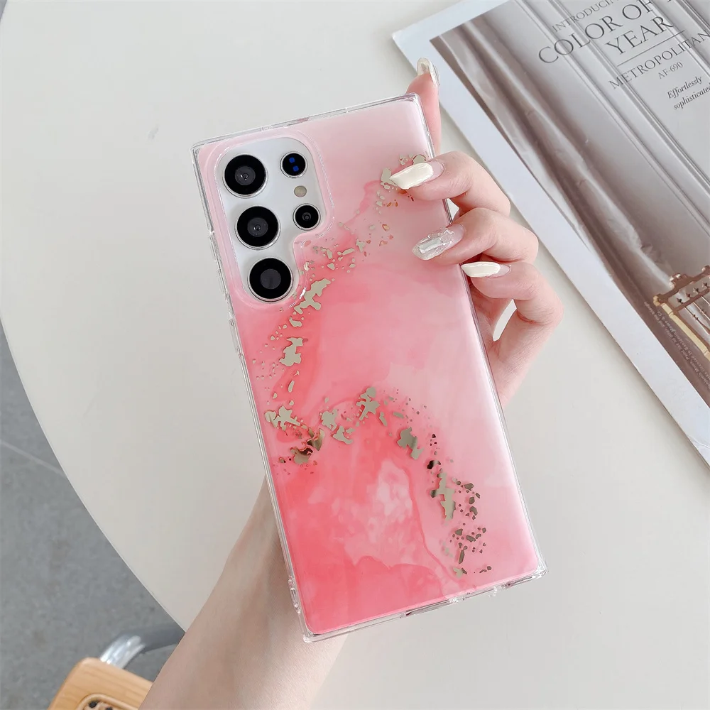 Glitter Marble Hard Phone Case – Stylish Protective Cover