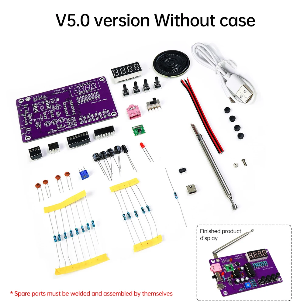 FM Radio Kit DIY Practice Electronic Parts Learning Set