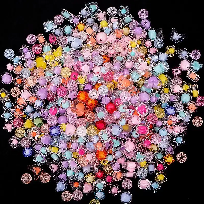 

Children's Beaded Handmade DIY Material Bulk Crystal Beads Bracelet Necklace Earrings Clothing Decoration Beads