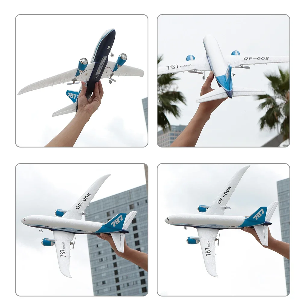QF008 Boeing 787 Airplane Miniature Model Plane 3CH 2.4G Airplane Diecast Model Aviation Plane Collectible Toys for Boys 4