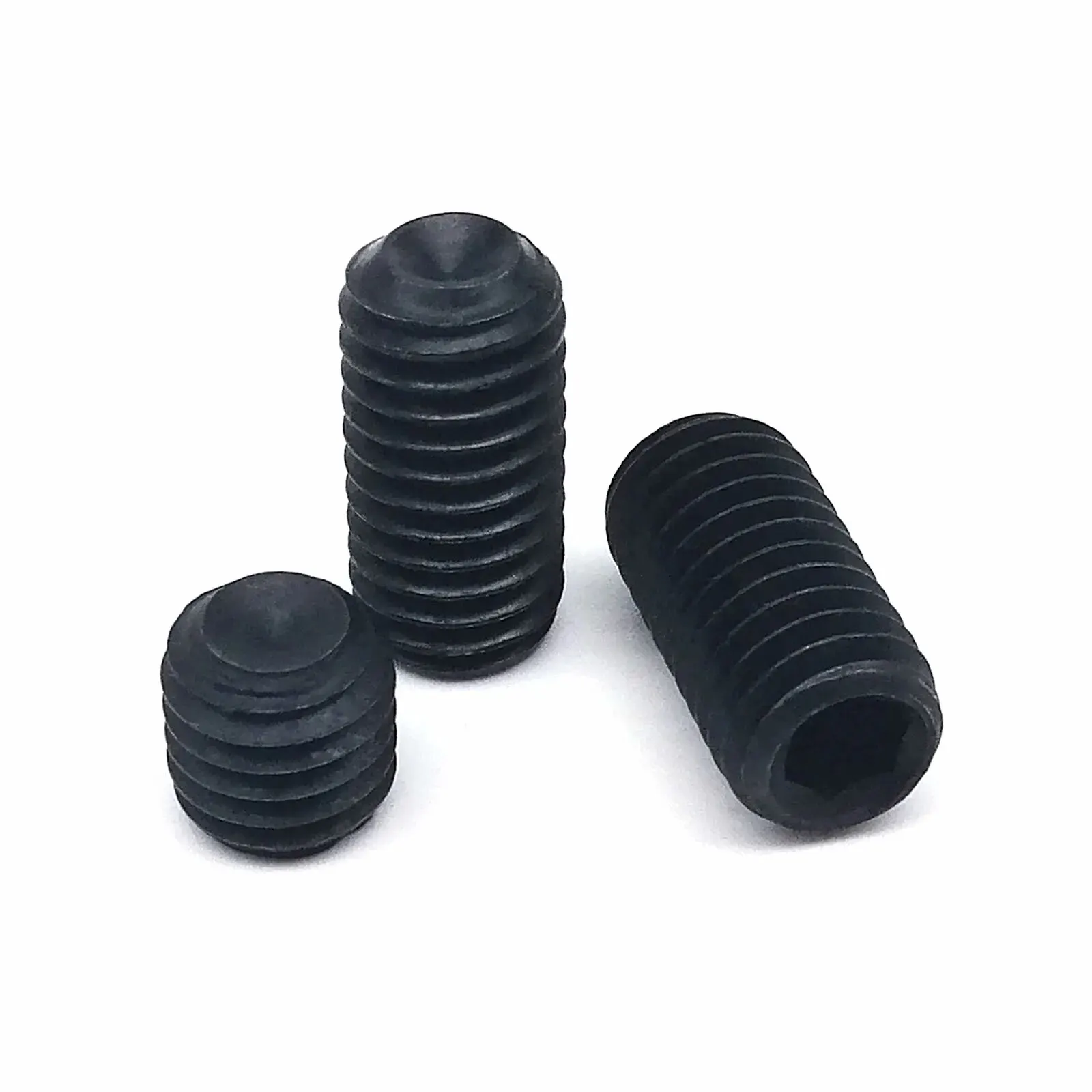 DIN916 Hex Socket Allen Cup Point Set Screw Grub Bolt 500pcs M2.5 M3 M4 304 A2 Stainless Steel Grade 12.9 Steel Kit Box