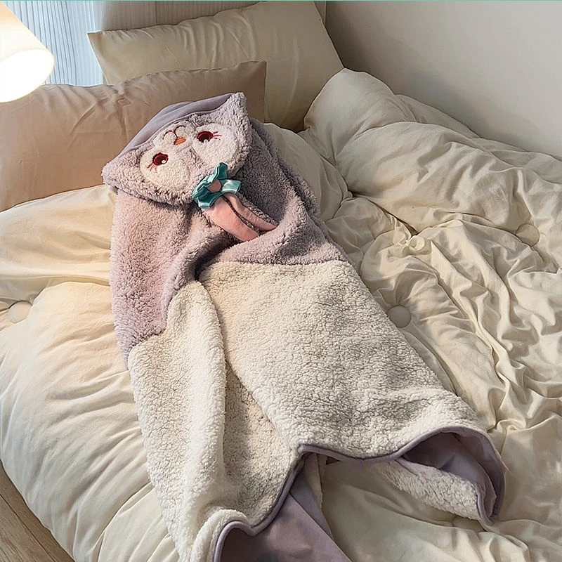 Comfortable Hooded Cloak Blanket ShellieMay LinaBell Duffy Bear