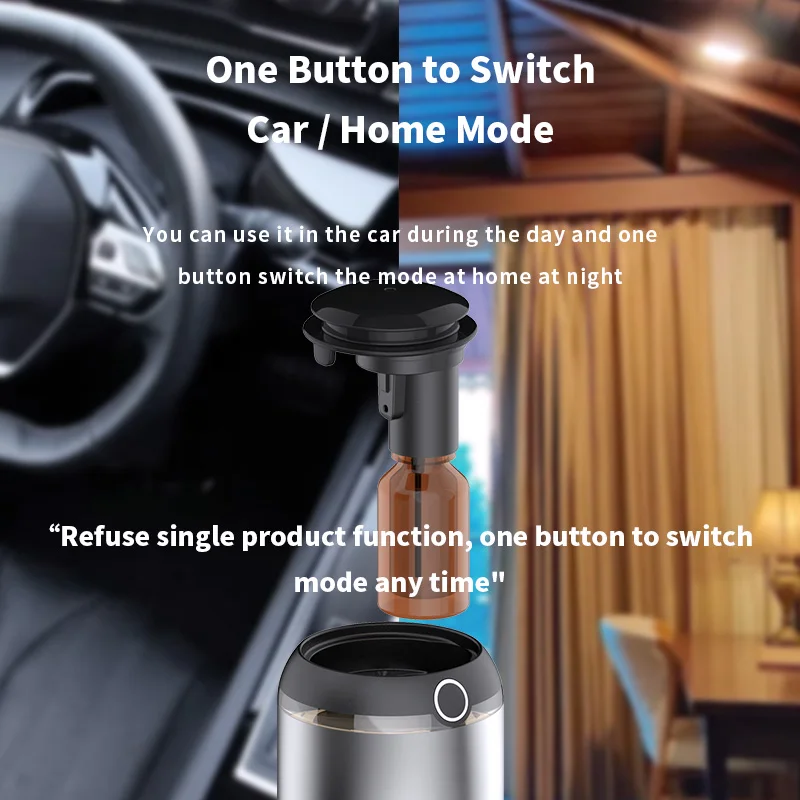 Car Air Freshener AI Smart Aroma Diffuser Essential Oil Room Fragrance USB Charging Smell Distributor Aromatherapy Machine