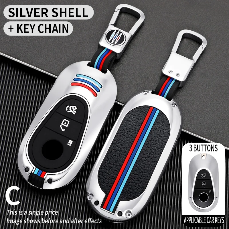 Nuova custodia per chiave a distanza per auto Shell Fob per Mercedes Benz W223 W206 C S Class S400 S400L S450 S450L S500 S500L 2021 accessori - S55666f3b72294b63a01a7120ebf9f9bfr