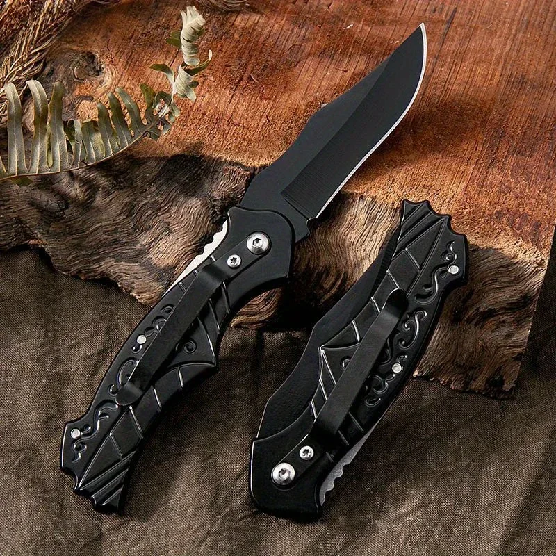Portable outdoor folding fruit knife for kitchen supplies, sharp survival knife, suitable for camping and hiking 2