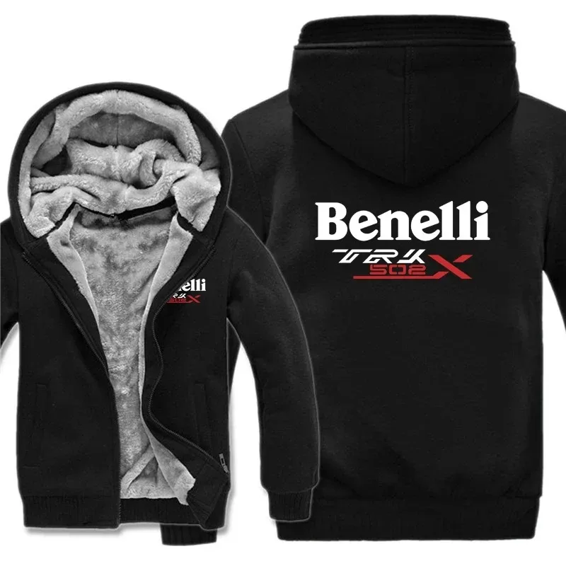 

New Winter Benelli TRK 502X Hoodies Men Coat Winter Warm Fleece Benelli TRK Sweatshirts Jacket