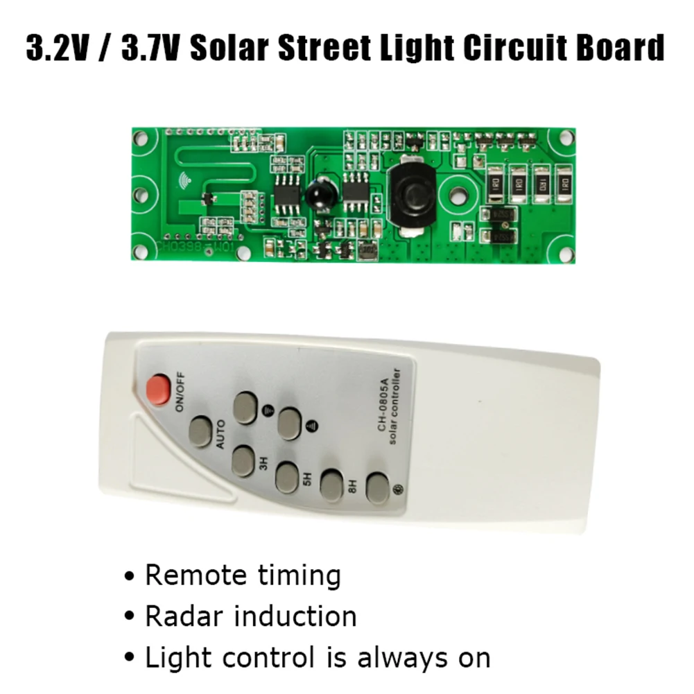 Automatic Control Lamp Board with Remote Control Solar Generator Charge Controller Multi-function Practical Human Body Induction