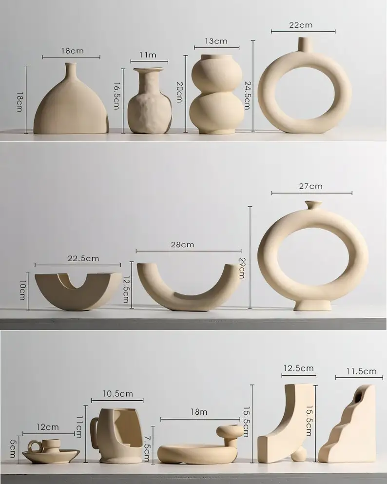 Nordic Simple Ceramic Decorative Vase