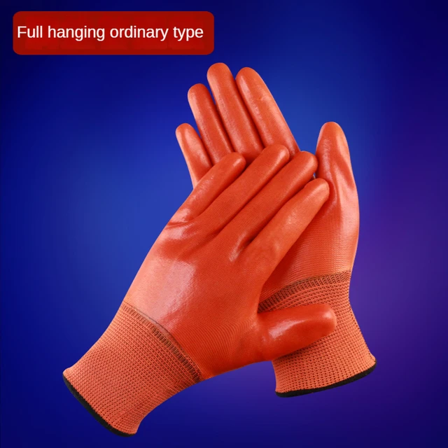 VITCOCO 12 Pairs Full Rubber Oil Resistant and Waterproof PVC Full Hang