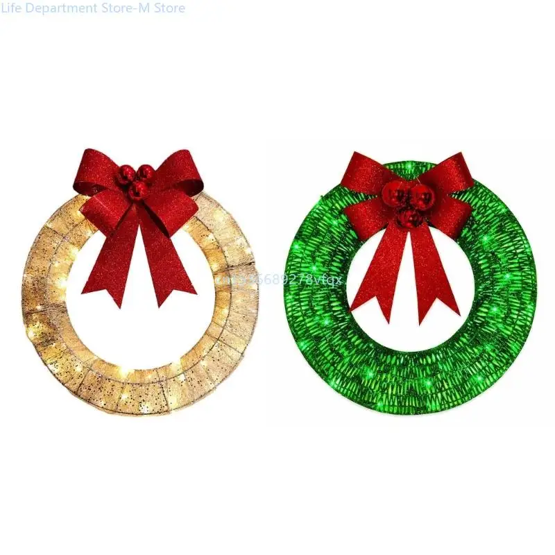 

Unique Christmas Hanger Wreath with Butterfly Holiday Celebrations Unique Butterfly Bow Glowing Wreaths Unique Design