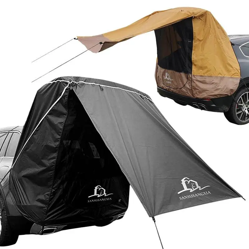 

Car Trunk Thicken Tent Awning For Small To Mid Size SUV Tailgate Shade Rainproof Tent Self-Driving Tour BBQ Waterproof 3000mm