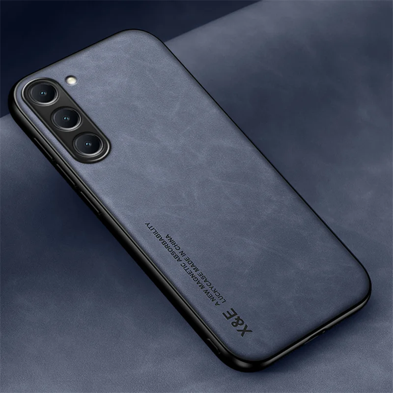 Premium Magnetic Sheepskin Leather Phone Case Cover