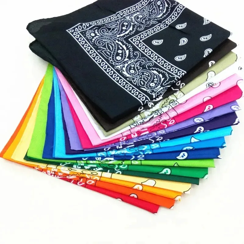 1/2pcs Fashion Bohemian Printed Bandana Hair Band Hip Hop Outdoor Unisex Headband Wrist Band Facial Mask Handkerchief
