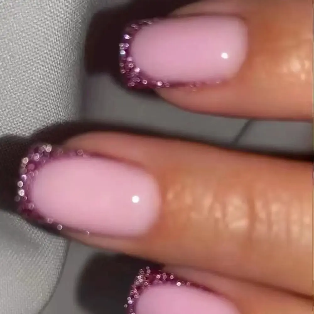 24Pcs Detachable Square False Nails