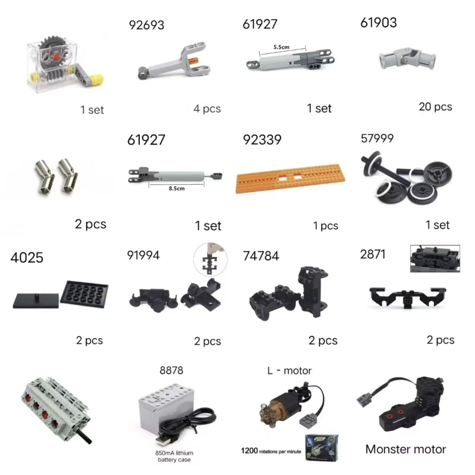 Enhanced Power Group Motor Building Block with Remote Control Feature