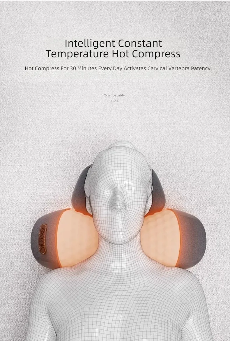 Hot Cervical Pillow Spine Sleeping Neck Massager Spine Non-traction Heating Compress Neck Masajeador Pillow Relaxation Treatment - Image 3