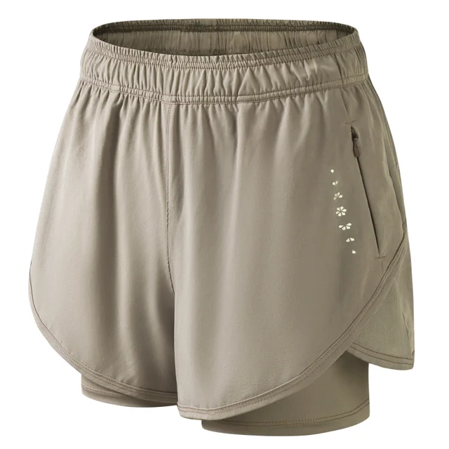 DRUR Women's Sports Shorts High Waist Quick Drying Running Short Woman Fitness Cycling Shorts With Pocket Gym Pants Yoga Wear