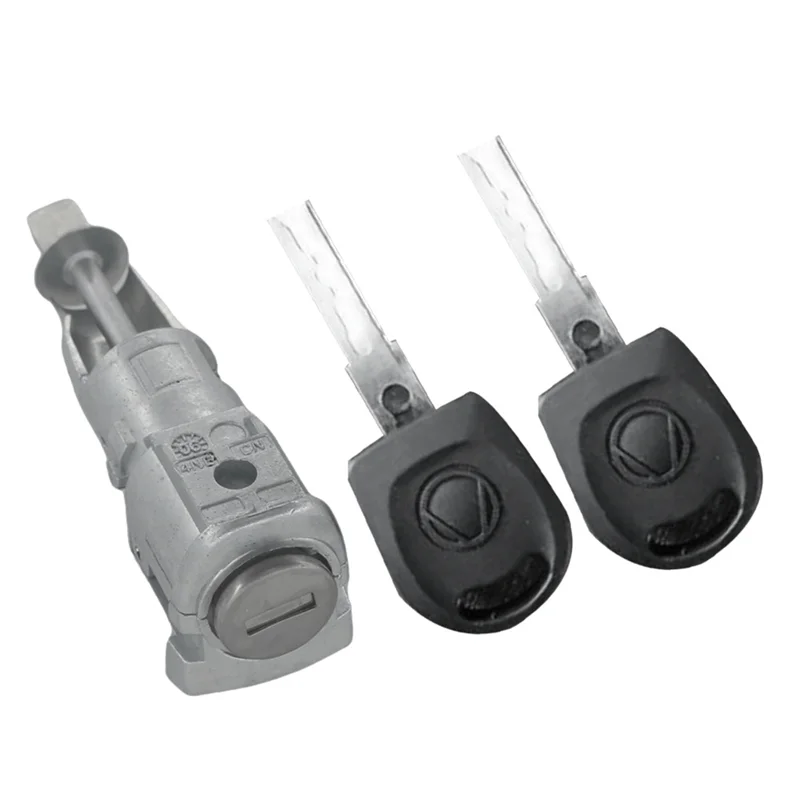 1Z 0837167 C 6Y 0898167 E 왼쪽 드라이버 도어 잠금 배럴 실린더 도어 잠금 실린더 전면 키트 Skoda Octavia 2005-2008