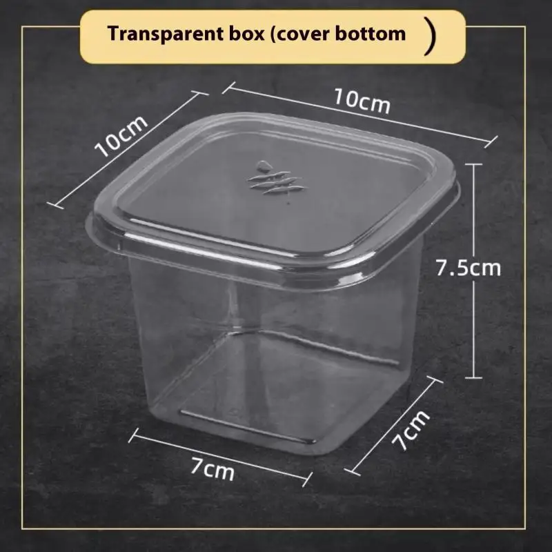 10/50 Pcs Transparent Cupcake Packaging Boxes with Lids, Disposable Dessert Containers,... - SKU TCPB2003 - UGI Packaging