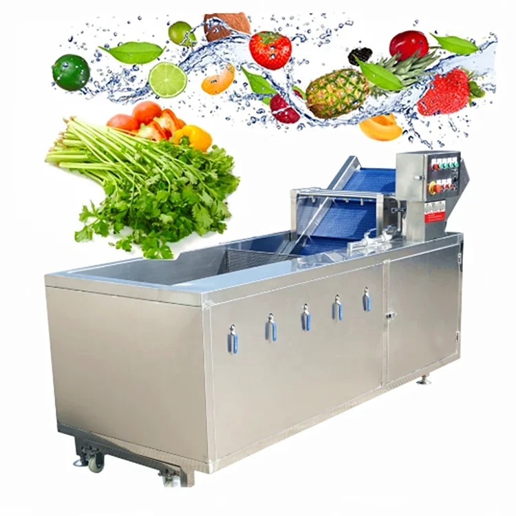 Vegetable Fruit Bubble Washer Industrial Banana Small Vegetable Washing Machine 2