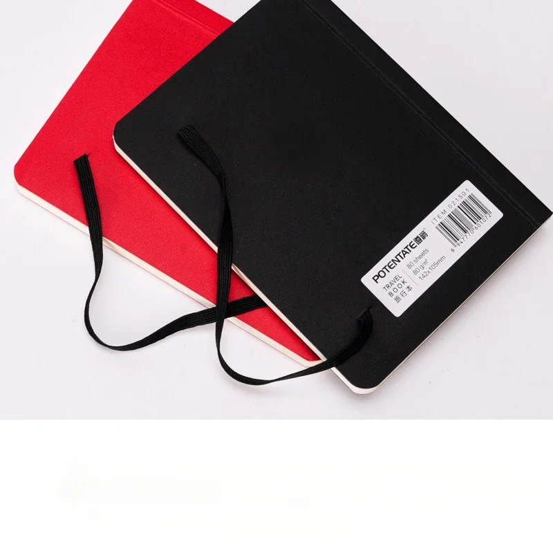 A5/A6 Portable Travel Art Book Thickened 80 Fine Grain Blank Inner Pages Student Sketching Art Painting Graffiti Sketching Book 4