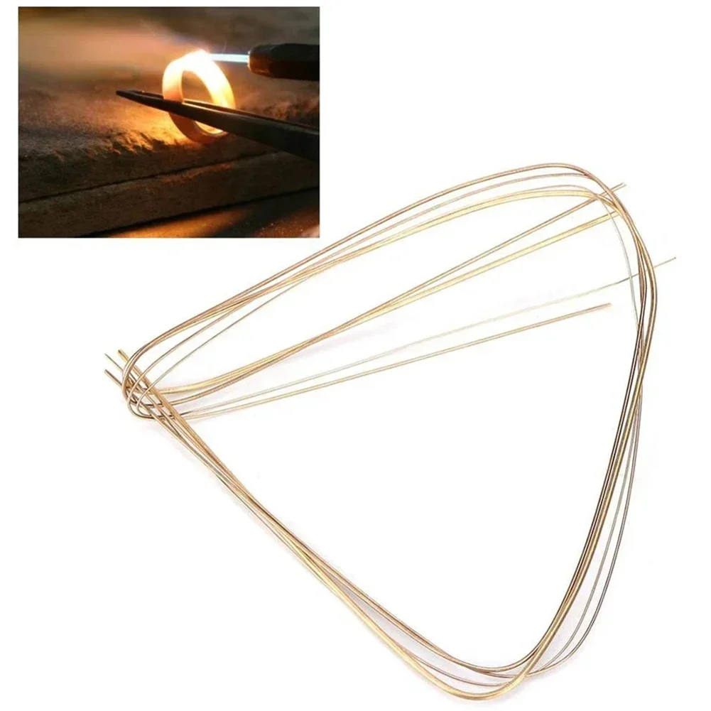 Silver Welding Rods Gold Soldering Wire 10pcs 1.64ft For Jewelry Repair Gold Silver Welding Tool