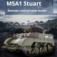 COOLBANK Stuart M5a1 Electric Remote Control Tank Simulation Military Model Toy Scalable, 360° rotation, Children'S Toy Gift 1