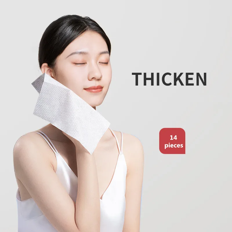 7/14PcsThickened Disposable Compressed Towel Travel Portable Super Absorbent Tissues Tablet Outdoor Cleansing Make Up Tools