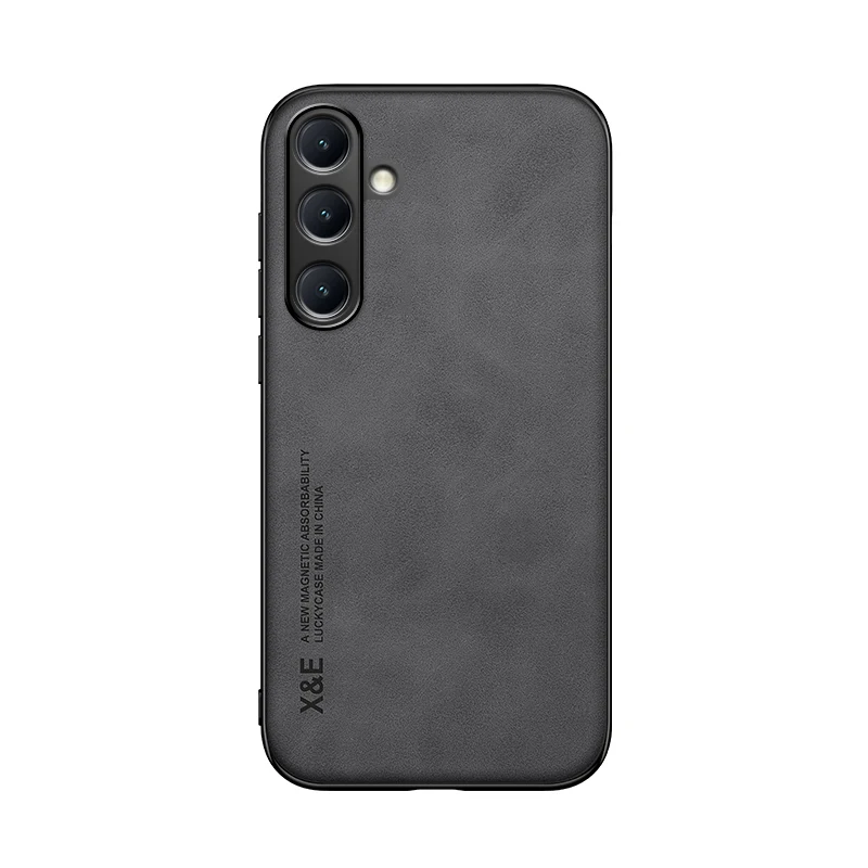 Luxury Leather Smartphone Case with Car Mount Support