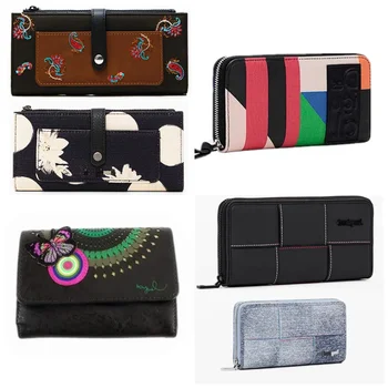 Commercio estero Spagna Ordine originale Portafoglio europeo e americano Borsa per carte mini portafoglio Zero con design ricamato stampato