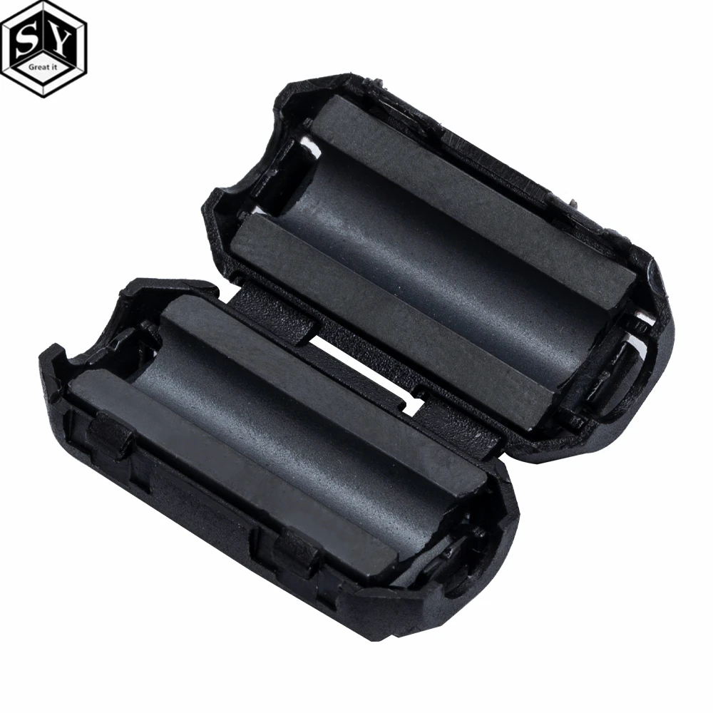 5 PCS 5mm Clip-On Ferrite Ring Core Noise Suppressor For EMI RFI Clip Cable Active Components Filters clip cable filter,ferrite core filter