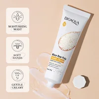 Crème pour les mains au riz, contenant de l'extrait de riz, hydrate et nourrit sans rendre la peau grasse, nourrit en profondeur, a une texture délicate, soin des mains, entretien saisonnier, emballage portable, facile à transporter 5