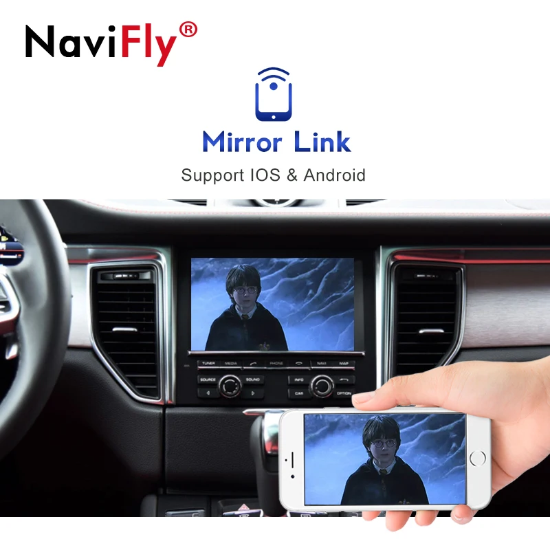 NaviFly  CarPlay For Porsche/Panamera/Cayenne/Macan/Cayman/Boxster 911 718 ȵ̵ ڵ ̷ ũ AirPlay Car Play