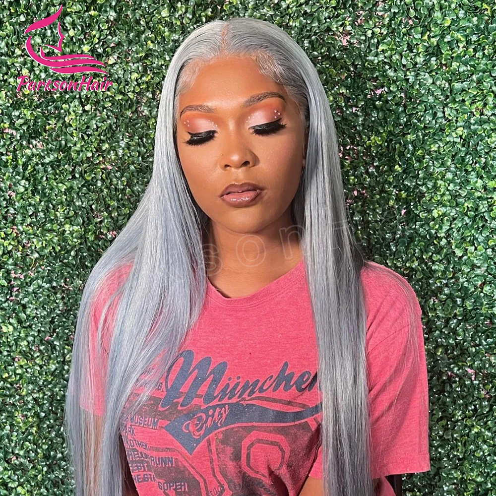 Human Hair Wig 613 Colored Grey Full Lace Wig Human Hair Body Wave HD Lace Frontal Body Wave Front 100% Human Hair Women
