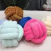 Nordic Hand-woven Three-strand Rope Round Ball Pillow Home Decoration Crystal Velvet Knot Ball Pillow 2