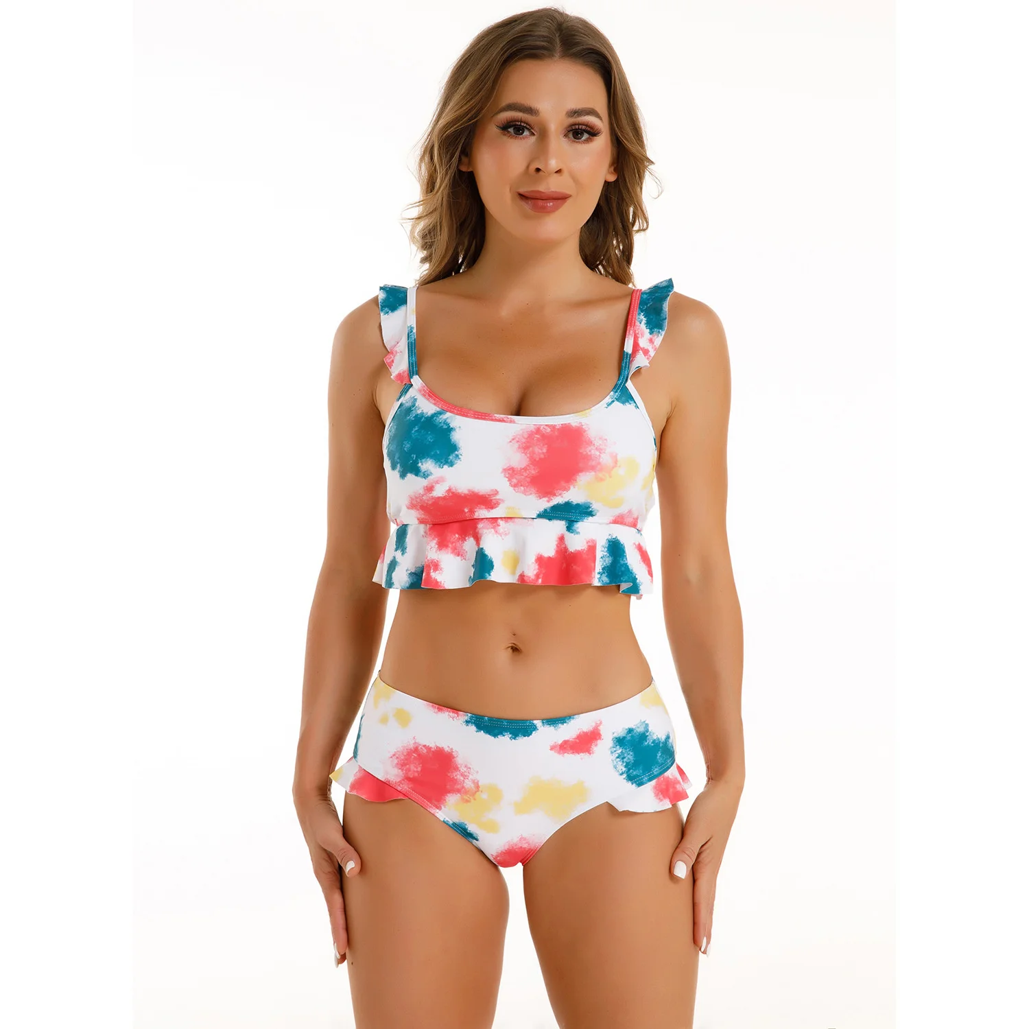 

High Waist Bathing Suits For Women Traje De Baño Para Mujer Maillot De Bain Bikini Woman Swimwear YS226