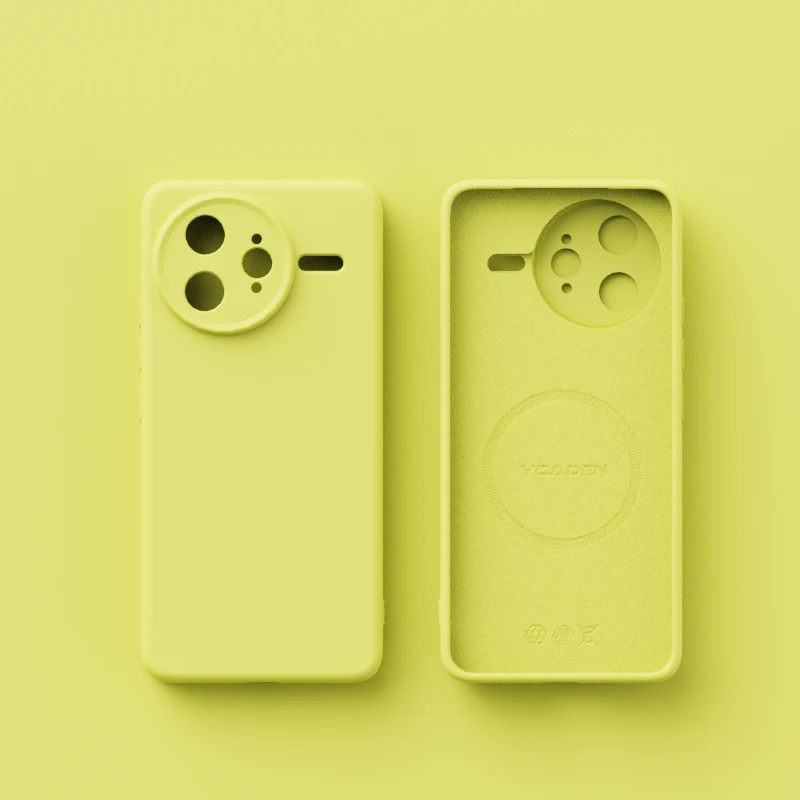 Liquid Silicone Shockproof Magnetic Wireless Charging Case - Solid Color Cover