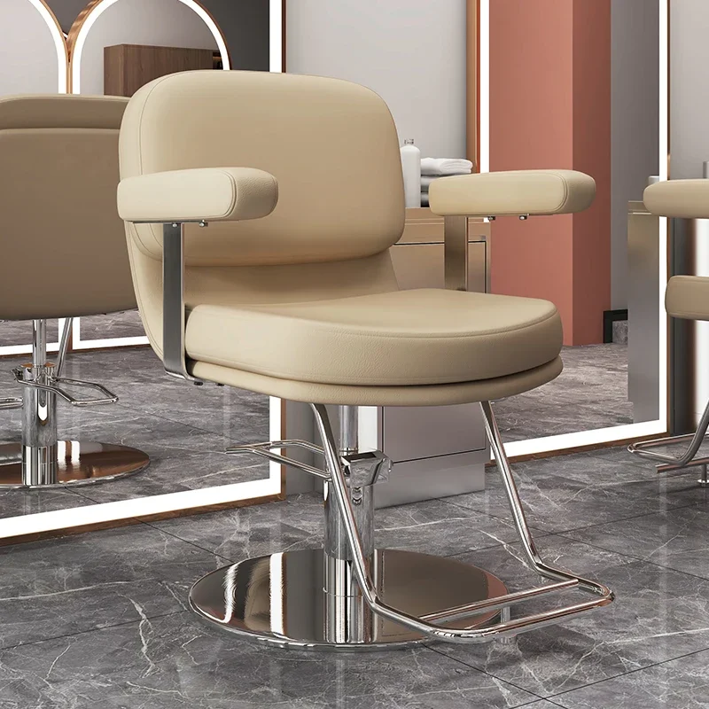 Hairdressing Hair Salon Chair Make Up Lash Barbershops Metal Shampoo Chair Modern Luxury Cadeira Ergonomica Salon Furniture