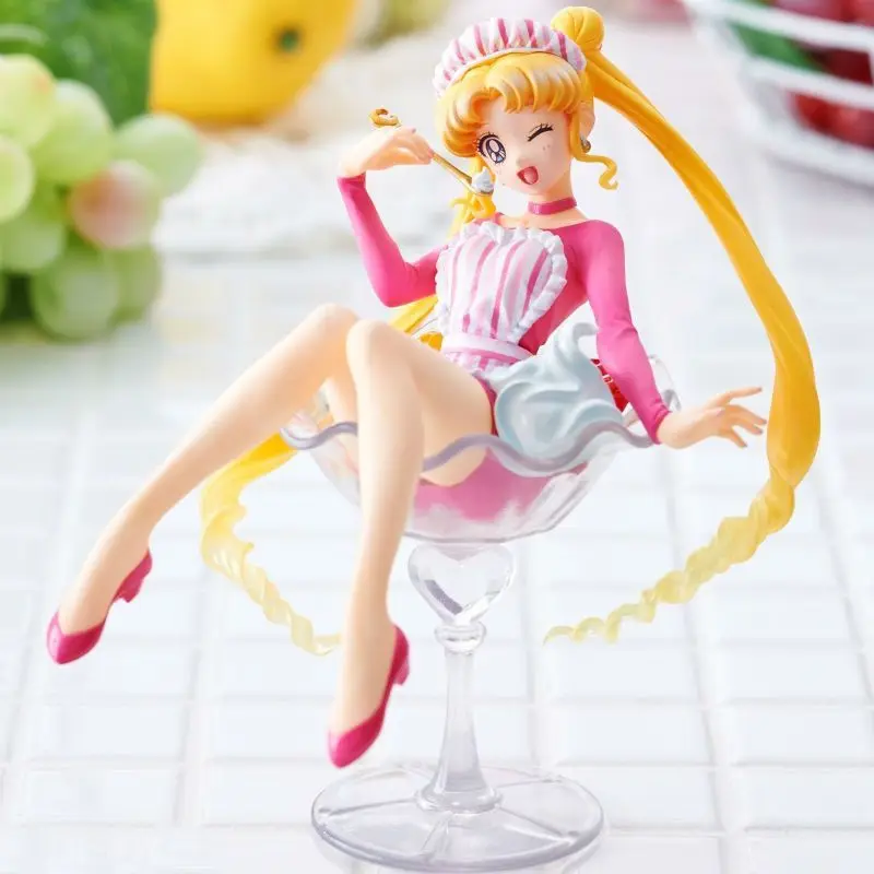 

Sailor Moon Anime Figures Cute Tsukino Usagi Action Figurine 12cm Kawaii Pvc Statue Model Doll Collection Toys Birthday Gift