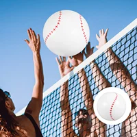3 Pcs Inflatable Baseball for Beach Balls Sports Giant Floating Teens Pvc Lightweight Child 1