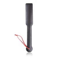 34cm Red Or Black Plush And Leather Paddle Riding Crops Flogger Horsewhips Spikes Spanking Paddle Slapper 2