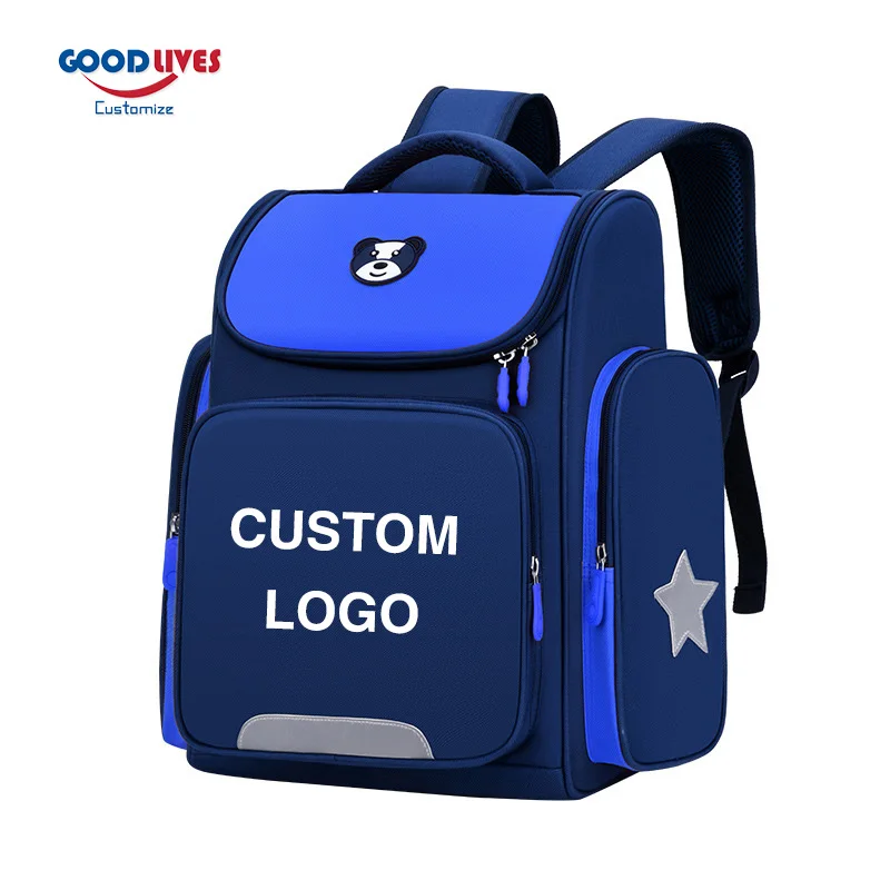 Pupil Schoolbag Grade 1-6 Primary Children Backpack Custom Logo