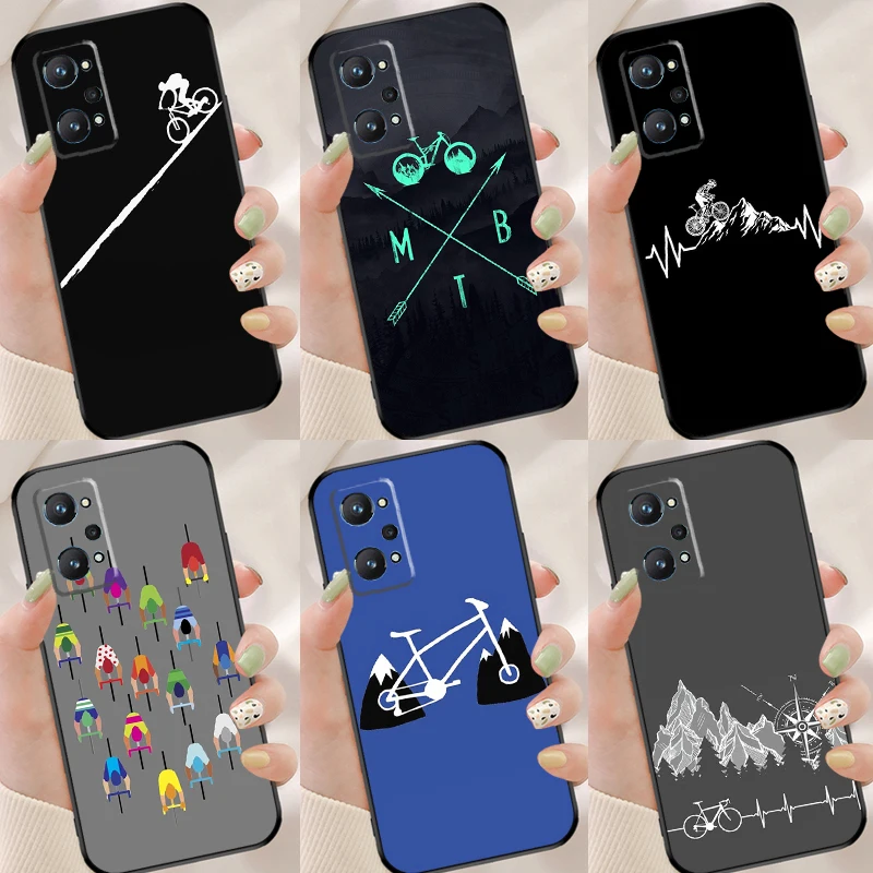 Mtb Mountain Bike Bicicletta Custodia Per Oneplus 11 10T Nord 2 3 Lite Realme 10 Pro Plus Gt Neo 5 2T 3T C21Y C30 C33 C35 C55