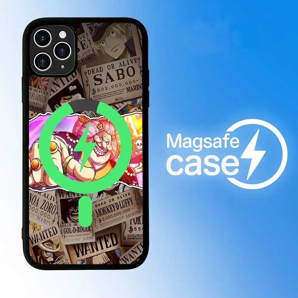 Anime O-One Pieces Phone Case with Magsafe Magnetic Shell