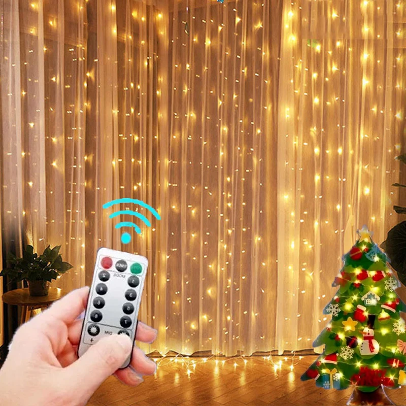 3m Led Curtain Garland On The Window Usb Power Fairy Lights Festoon