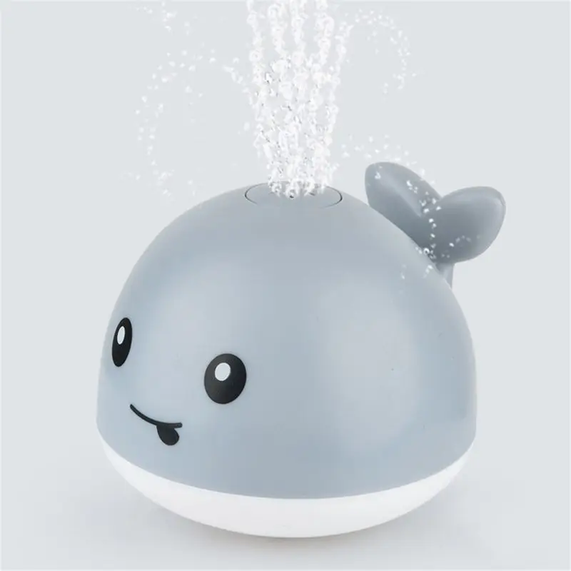 Water Sprinkler Baby Shower Bath Toy Water for Play Light Up Whale Toy Swimming Pool Toy Funny Gift for Boys Girls 2