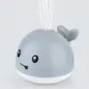 Water Sprinkler Baby Shower Bath Toy Water for Play Light Up Whale Toy Swimming Pool Toy Funny Gift for Boys Girls 2
